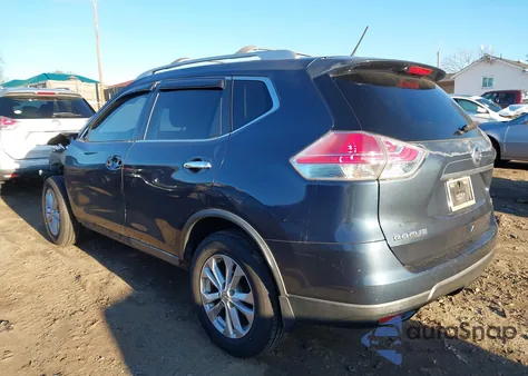 2015 Nissan Rogue Sv z USA, uszkodzony, nr VIN KNMAT2MT2FP558637